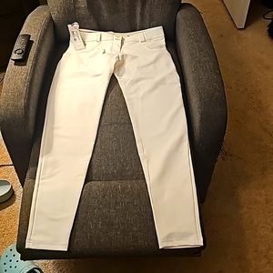 Freddy faux leather pants white